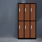 Contemporary Wardrobe 6-Door Metal Wardrobe Closet, 35.43" D x 16.53" W x 70.87" H