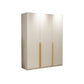 Contemporary Wooden Wardrobe White Color Soft Close Door Wardrobe Closet with 1-Door
