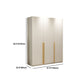 Contemporary Wooden Wardrobe White Color Soft Close Door Wardrobe Closet with 1-Door