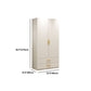 Contemporary Wooden Wardrobe White Color Soft Close Door Wardrobe Closet with 1-Door