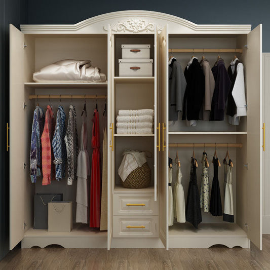 Armadio di colore di campagna francese Closetchen Armateo con 2 cassetti