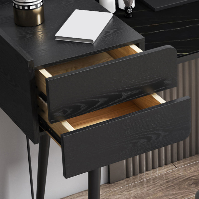 2 Storage Drawers Stone Top Vanity Table, 39.37"/47.24" W Make-up Vanity Set Clearhalo 'Bedroom Furniture' 'furn' 'furn_makeup_vanities' 'Furniture' 'Makeup Vanities' 'makeup_vanities' 5397946