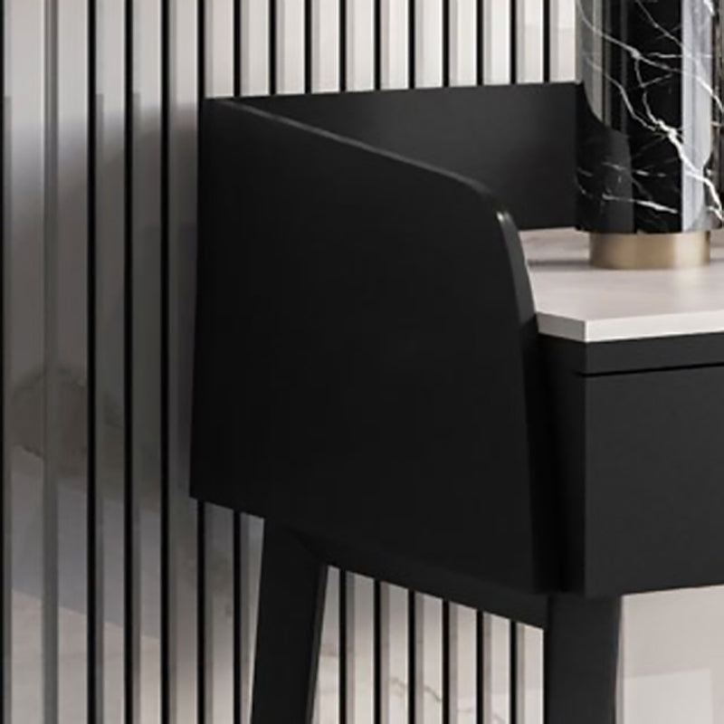 Camera da letto Make-Up Vanity Desk 31.5 "/39.37" /47.24 "W, finitura nera/kaki