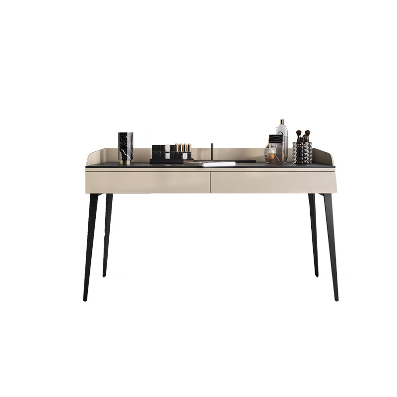 Slaapkamer Stone Make-Up Vanity Desk 31,5 "/39.37" /47.24 "W, Black/Khaki Finish