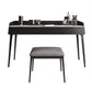 Bedroom Stone Make-up Vanity Desk 31.5"/39.37"/47.24" W, Black/Khaki Finish