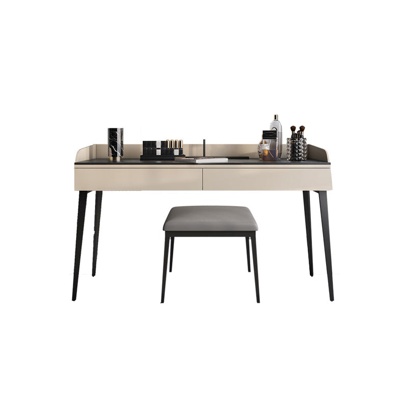 Camera da letto Make-Up Vanity Desk 31.5 "/39.37" /47.24 "W, finitura nera/kaki