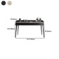 Camera da letto Make-Up Vanity Desk 31.5 "/39.37" /47.24 "W, finitura nera/kaki
