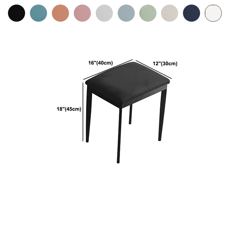 Wood/Stone Vanity Set with Stool, 1 Drawer Modern Dresser - 30.7" H Clearhalo 'Bedroom Furniture' 'furn' 'furn_makeup_vanities' 'Furniture' 'Makeup Vanities' 'makeup_vanities' 5398011