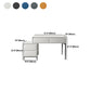 Contemporary 4 Drawers Stone Dresser, 31.5" High Vanity Set with Stool
