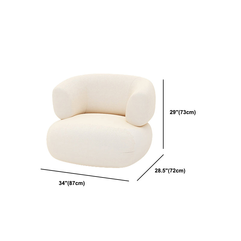 Contemporary Tight Back Sofa Tuxedo Arm Settee Couch in White Clearhalo 'furn' 'furn_sofas' 'Furniture' 'Living Room Furniture' 'Sofa' 'sofas' 5399858