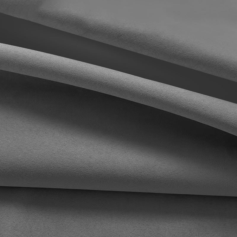 Canapé en velours gris sans bras canapé standard contemporain avec dos serré