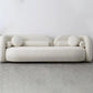 Moderne stijl Sofa Low Back Cushioned Sofa opgevuld met sponskussens Sofa