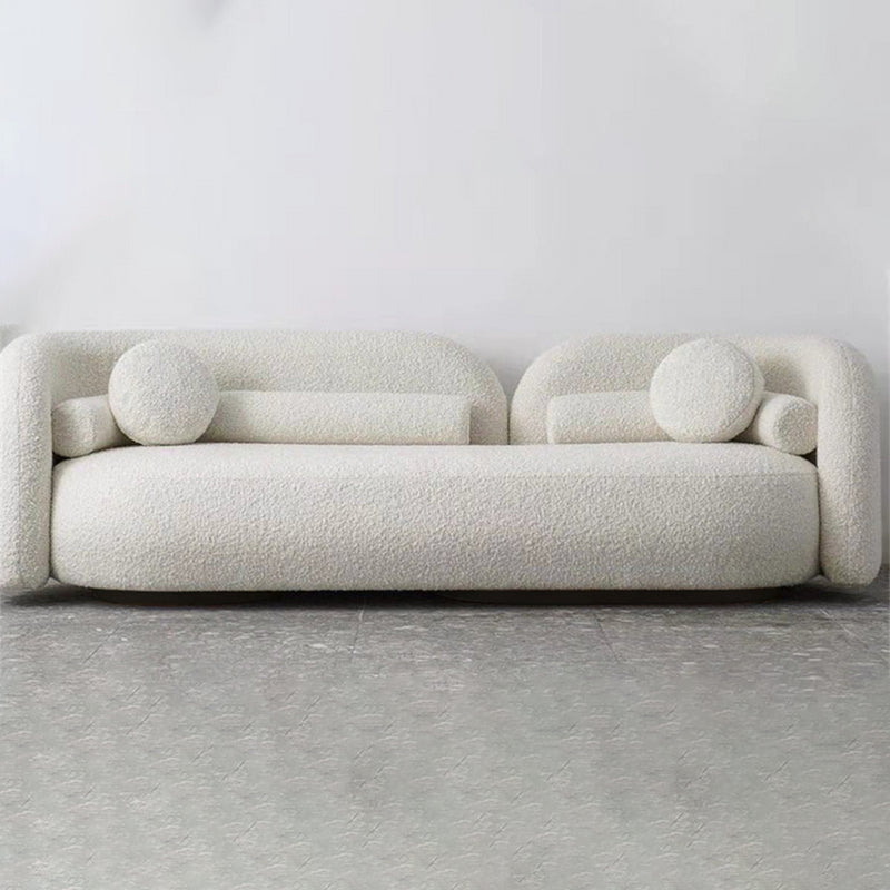 Moderne stijl Sofa Low Back Cushioned Sofa opgevuld met sponskussens Sofa