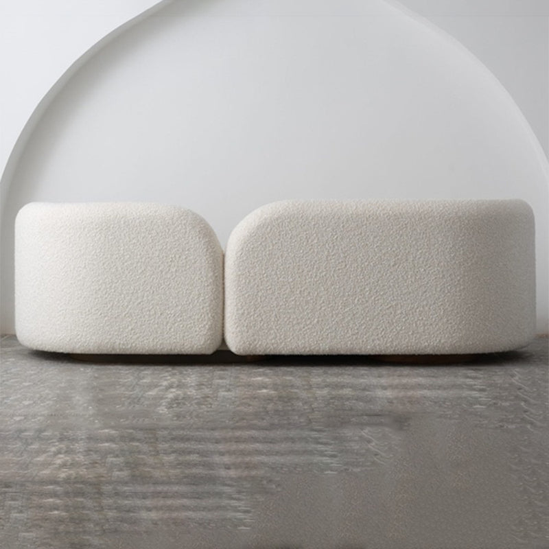 Moderne stijl Sofa Low Back Cushioned Sofa opgevuld met sponskussens Sofa