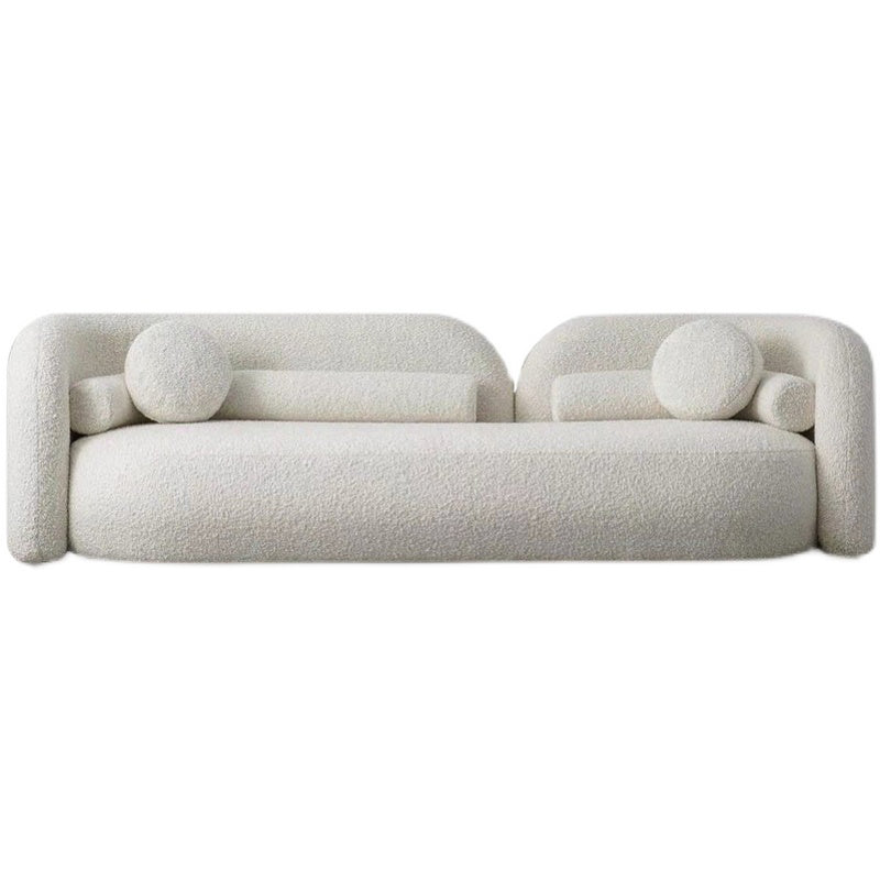 Moderne stijl Sofa Low Back Cushioned Sofa opgevuld met sponskussens Sofa