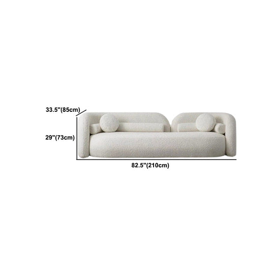 Modern Style Sofa Low Back Cushioned Sofa Padded with Sponge Cushions Sofa