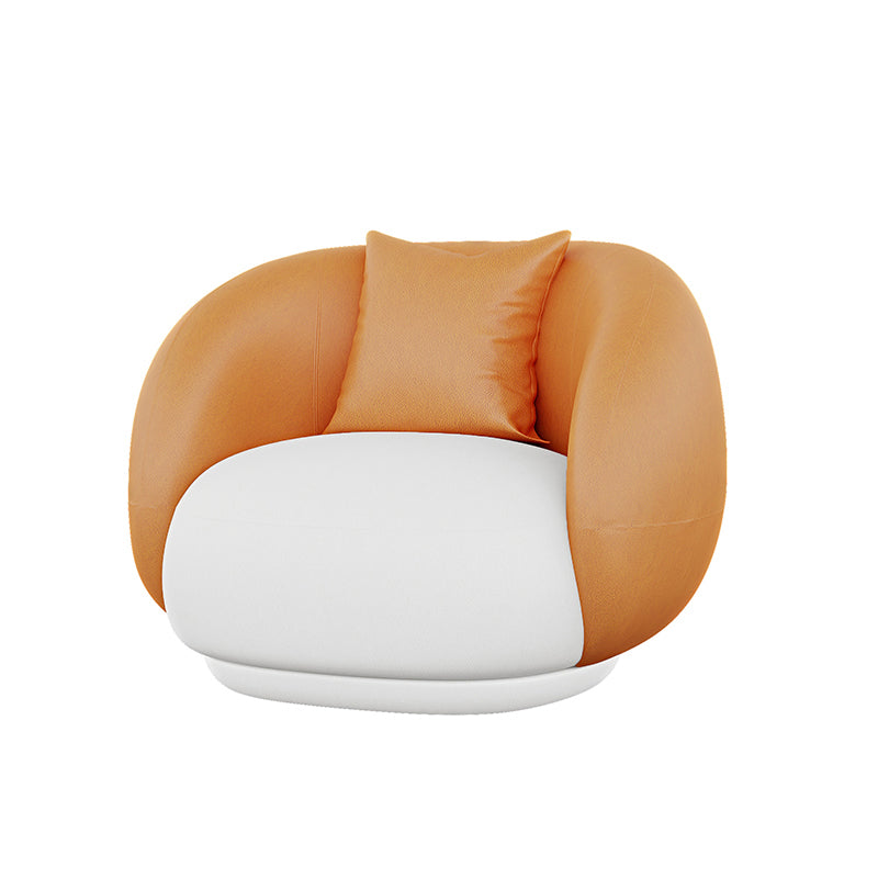 Canapé de bras en pente contemporain 28,34 pieds de haut canapé incurvé pour le salon