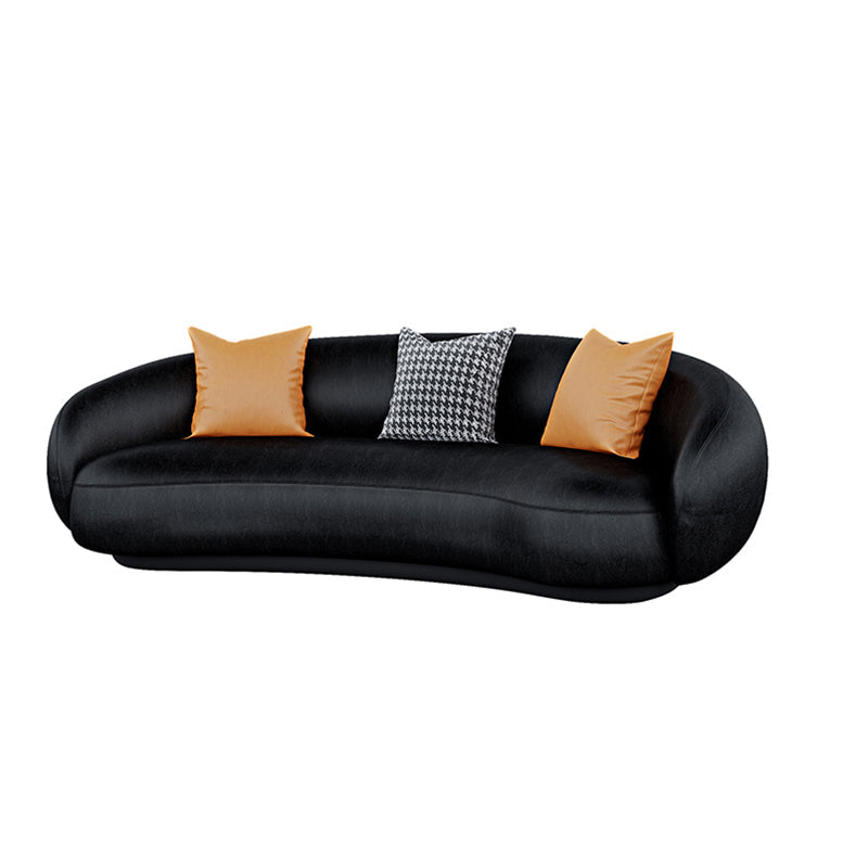 Canapé de bras en pente contemporain 28,34 pieds de haut canapé incurvé pour le salon