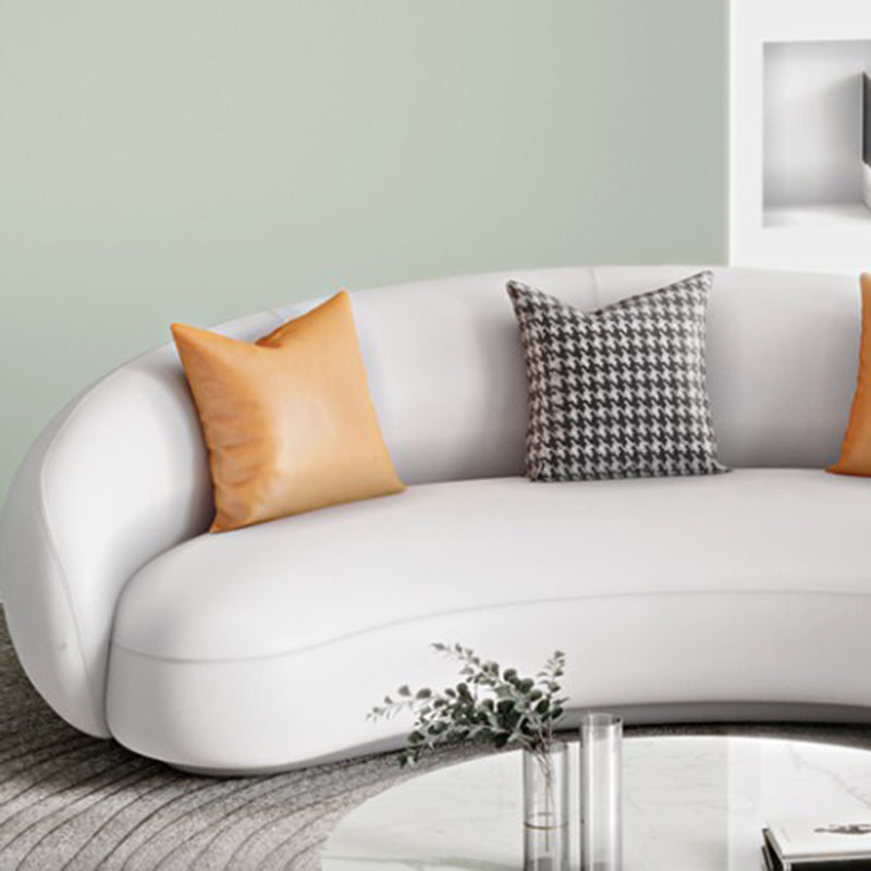 Canapé de bras en pente contemporain 28,34 pieds de haut canapé incurvé pour le salon