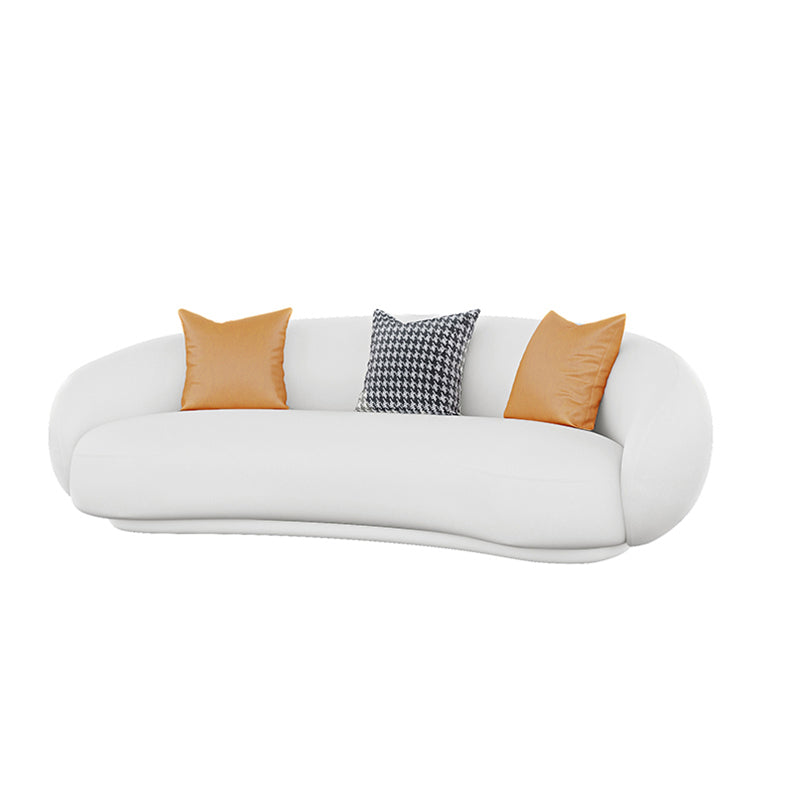 Canapé de bras en pente contemporain 28,34 pieds de haut canapé incurvé pour le salon