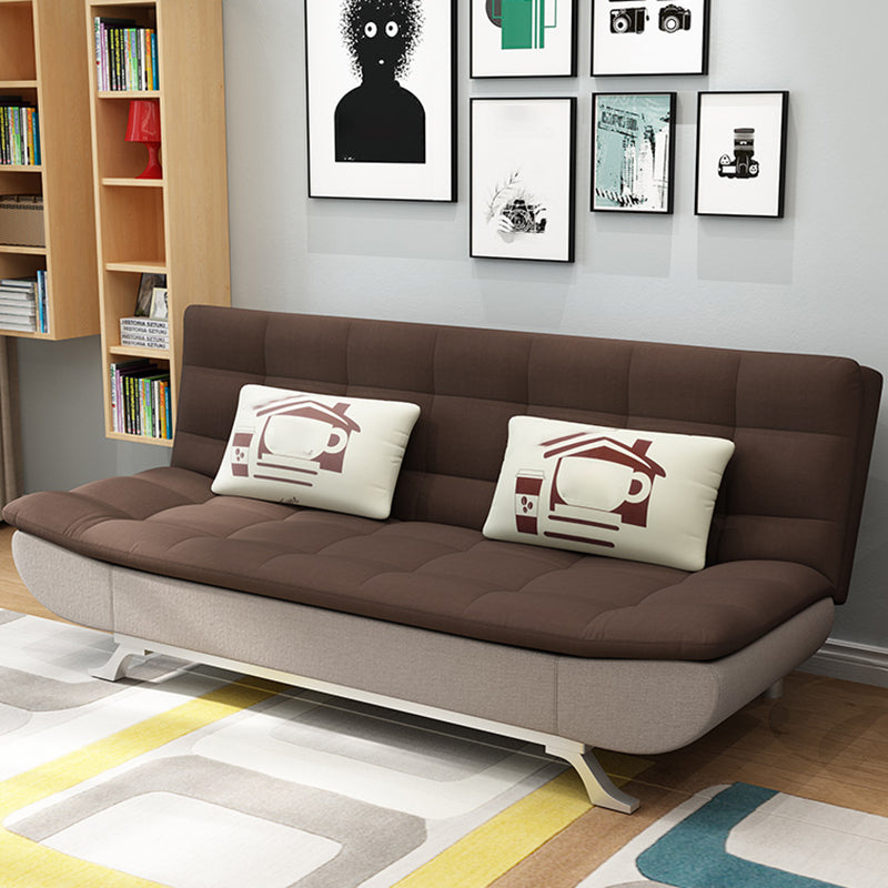 Miscela di cotone e di divano posteriore a bracciale senza braccio contemporaneo