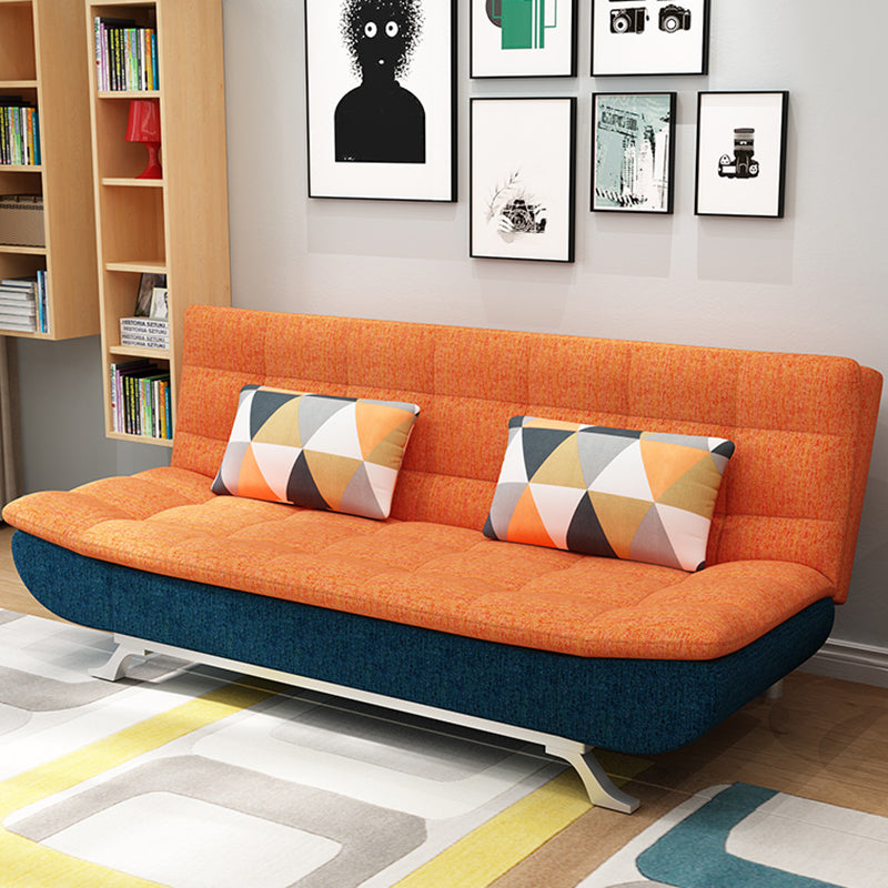 Miscela di cotone e di divano posteriore a bracciale senza braccio contemporaneo