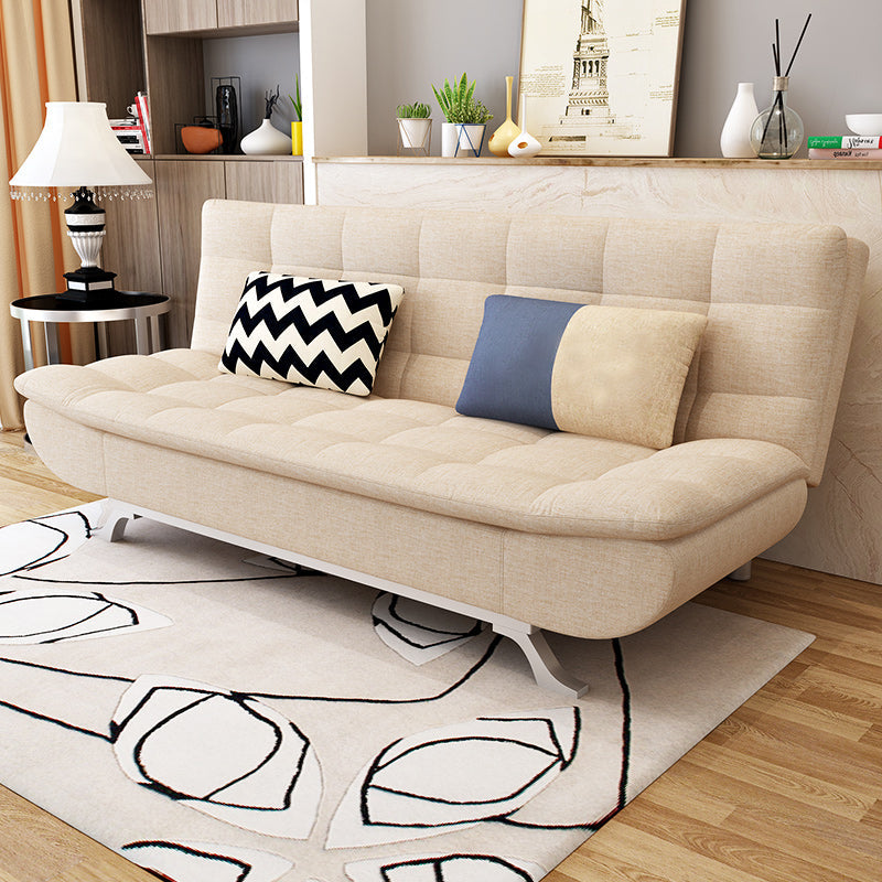 Miscela di cotone e di divano posteriore a bracciale senza braccio contemporaneo