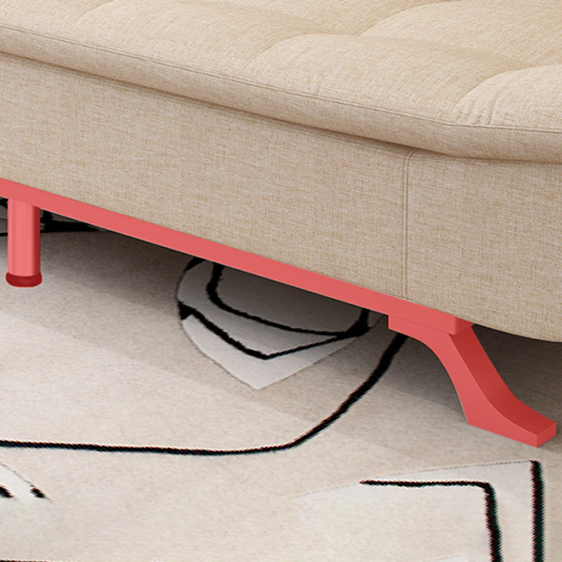 Miscela di cotone e di divano posteriore a bracciale senza braccio contemporaneo