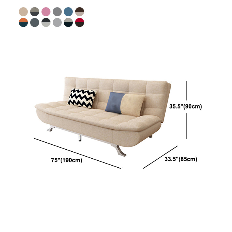 Miscela di cotone e di divano posteriore a bracciale senza braccio contemporaneo