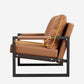 Chaise en cuir fausse 26,7 "L x 28,3" W x 27,5 "H Armes incluses pour salon pour le salon