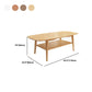 North European Wooden Coffee Table Rectangle 4 Legs 1 Coffee Table