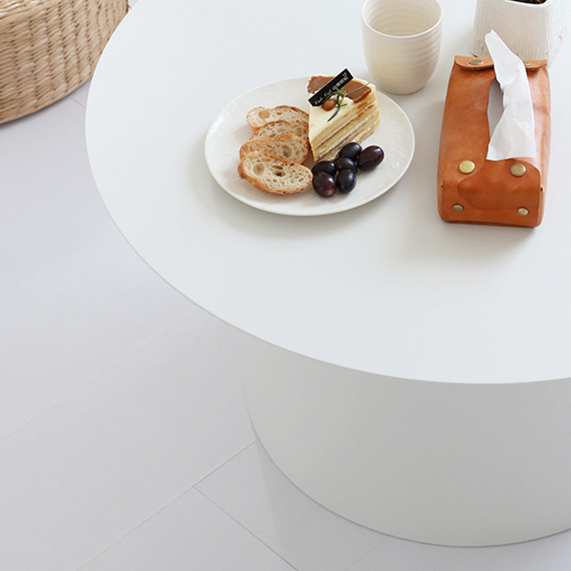 ラウンドメタルコーヒーテーブルミッドセンチュリーモダンペデスタル2ピースカクテルテーブル