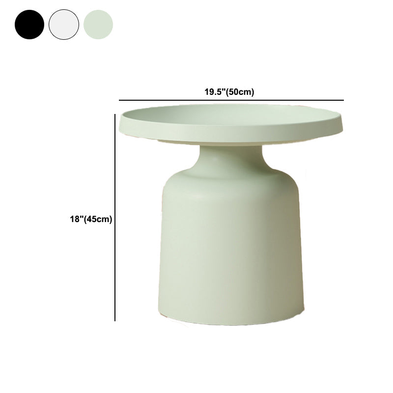 ラウンドトレイトップコーヒーテーブルメタルペデスタル1シングルカクテルテーブル