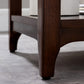 Country Double Tier Wood End Table 4 Legs Sofa Side Table with Shelf Clearhalo 'Coffee & Accent Tables' 'End & Side Tables' 'end_side_tables' 'furn' 'furn_end_side_tables' 'Furniture' 'Living Room Furniture' 5400916