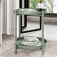 4 Legs Base Design Iron Work Material Green/yellow/black/white Round Side Table