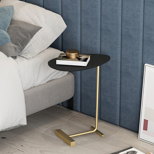 Piedistal Base Design Tavolo in legno massiccio Iron Base a forma libera Tavola laterale