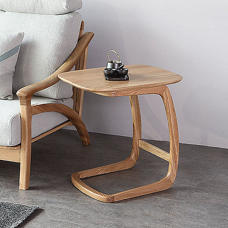 Scandinavian Rectangular Sofa Side Table C Shape Wood End Table Clearhalo 'Coffee & Accent Tables' 'End & Side Tables' 'end_side_tables' 'furn' 'furn_end_side_tables' 'Furniture' 'Living Room Furniture' 5401066