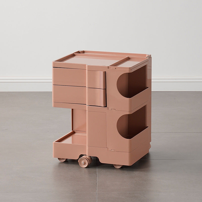 Moderner Kunststoff/Holz 2/4 -Drawer, 3/4 - Regal Nachttisch 20,9 "/29.1" großer Nachttisch