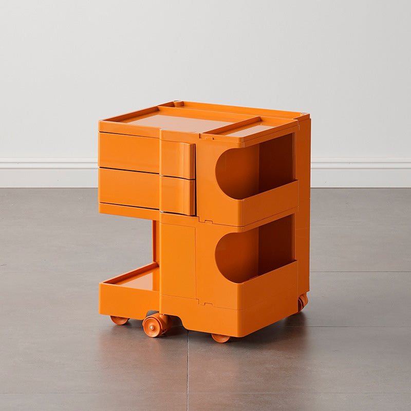 Moderner Kunststoff/Holz 2/4 -Drawer, 3/4 - Regal Nachttisch 20,9 "/29.1" großer Nachttisch