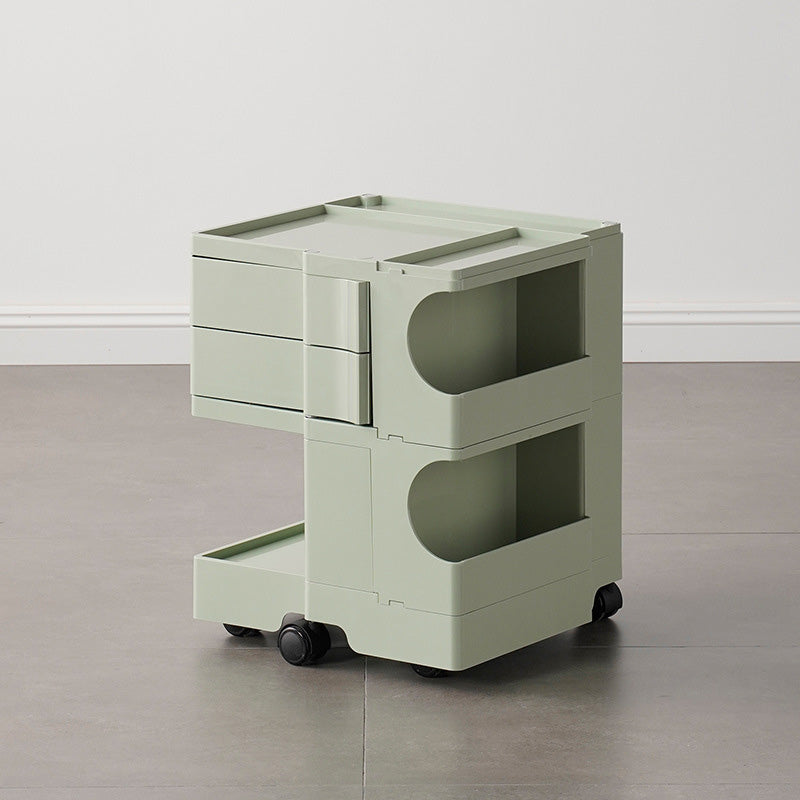 Moderner Kunststoff/Holz 2/4 -Drawer, 3/4 - Regal Nachttisch 20,9 "/29.1" großer Nachttisch