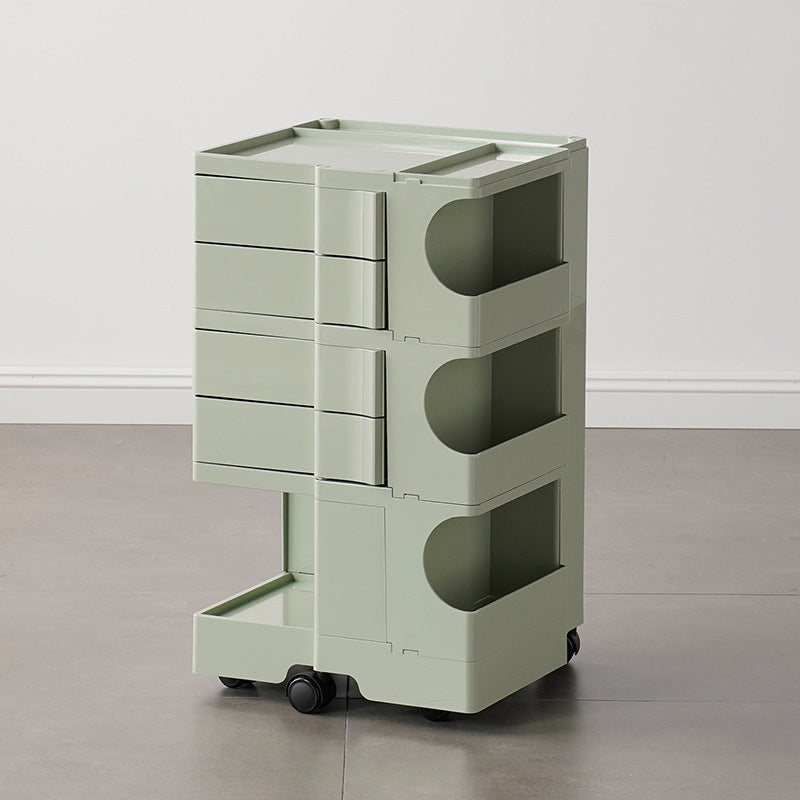 Moderner Kunststoff/Holz 2/4 -Drawer, 3/4 - Regal Nachttisch 20,9 "/29.1" großer Nachttisch