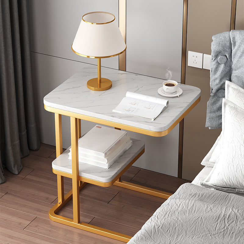 22.8 "hoog houten nachtkastje in grijs / wit / zwarte moderne nachtstandaard