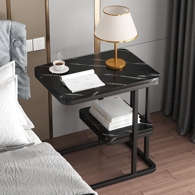 22.8 "hoog houten nachtkastje in grijs / wit / zwarte moderne nachtstandaard