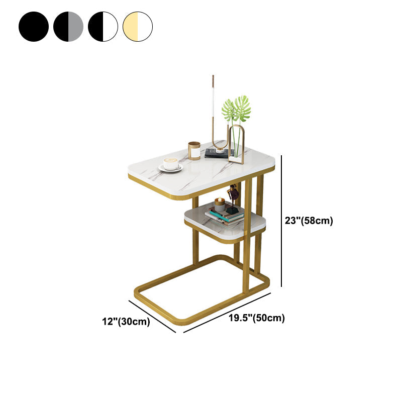 22.8 "hoog houten nachtkastje in grijs / wit / zwarte moderne nachtstandaard
