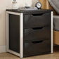 Contemporary Drawer Storage Bedside Cabinet Wood Nightstand for Bedroom Black 3 Clearhalo 'Bedroom Furniture' 'furn' 'furn_night_stand' 'Furniture' 'night_stand' 'Nightstands' 5401356