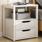 Contemporary Drawer Storage Bedside Cabinet Wood Nightstand for Bedroom White 2 Clearhalo 'Bedroom Furniture' 'furn' 'furn_night_stand' 'Furniture' 'night_stand' 'Nightstands' 5401359