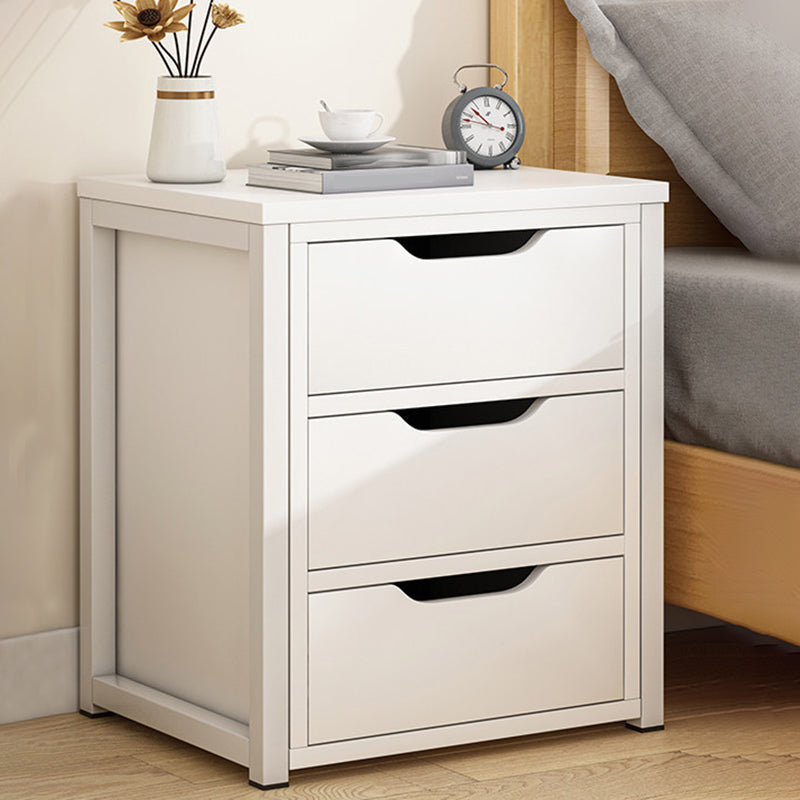 Contemporary Drawer Storage Bedside Cabinet Wood Nightstand for Bedroom White 3 Clearhalo 'Bedroom Furniture' 'furn' 'furn_night_stand' 'Furniture' 'night_stand' 'Nightstands' 5401371
