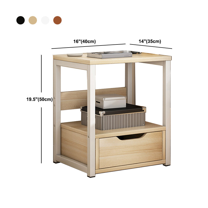 Contemporary Drawer Storage Bedside Cabinet Wood Nightstand for Bedroom Clearhalo 'Bedroom Furniture' 'furn' 'furn_night_stand' 'Furniture' 'night_stand' 'Nightstands' 5401373
