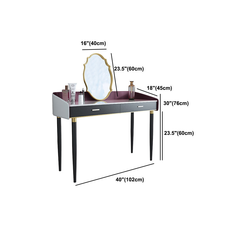 33,8 "altezza 2 cassetti per il trucco da tavola da vanità vanità per camera da letto