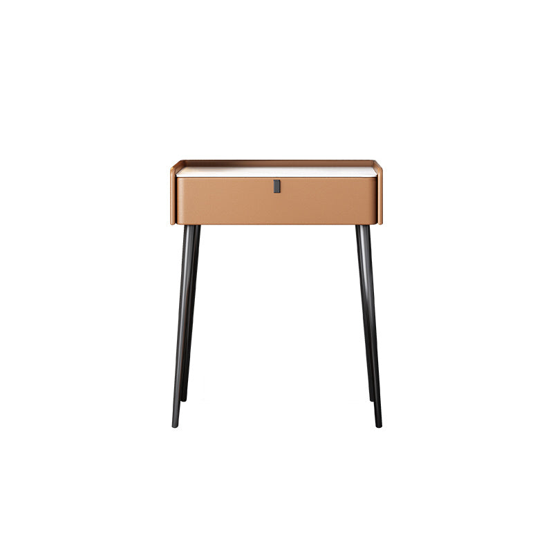 1/3 laden, 23,62 "/27.56" brede ijdelheidsset met ontlasting en spiegel, bruin